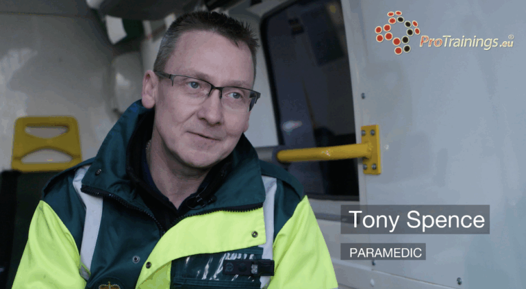 flashing blue lights